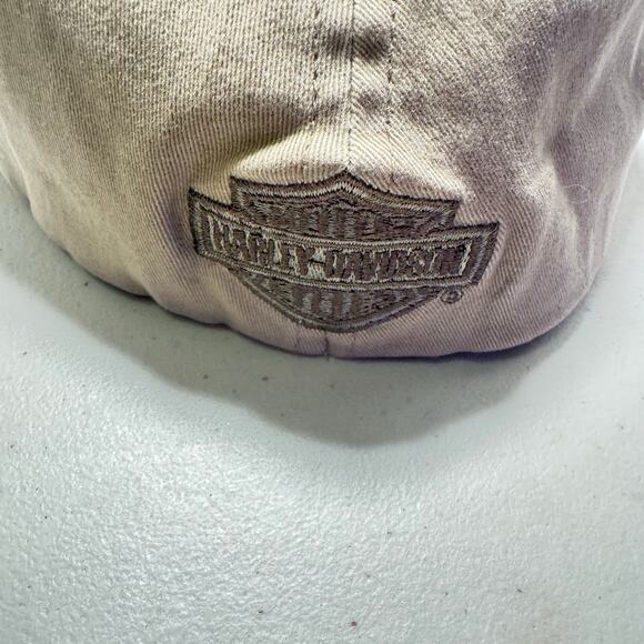 Harley Davidson Baseball Cap - CrystalRiver FL - light khaki sz L/XL - Picture 2 of 7